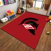 Red Spartan Helmet Carpet Design Suitable As a Non-slip Mat for the Living Room or Bedroom Sofa