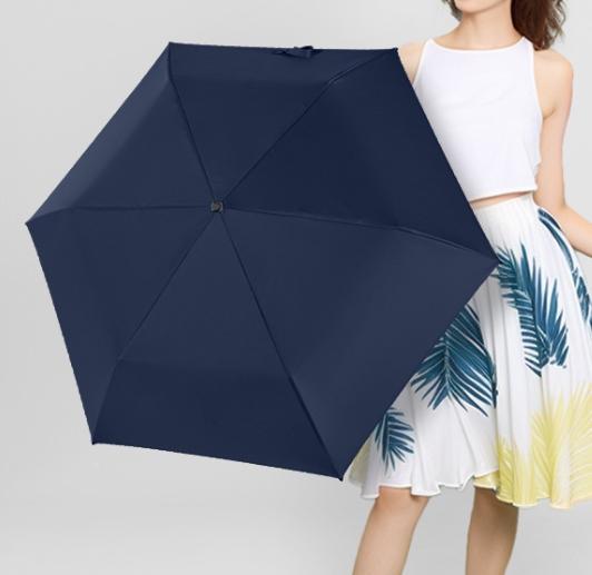 Mini Ultralight Umbrella For Women Girl Carbon Fiber Trifold Portable Pencil Sunny And Rainy Umbrella Paraguas Mujer Sombrillas