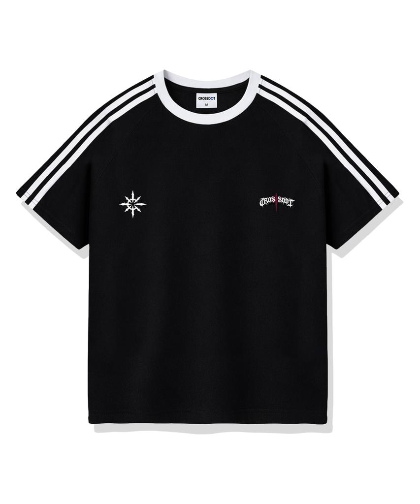 Keuloseudas Black Mark Oversized Track Short Sleeve T-Shirt 4 Colors [Crse_3002]