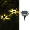 1/2/4pcs 6LEDS Solar Ground Lights-Upgraded Solar Outdoor Lights Brightness Automatic Adjustment Camping Decorative Lights