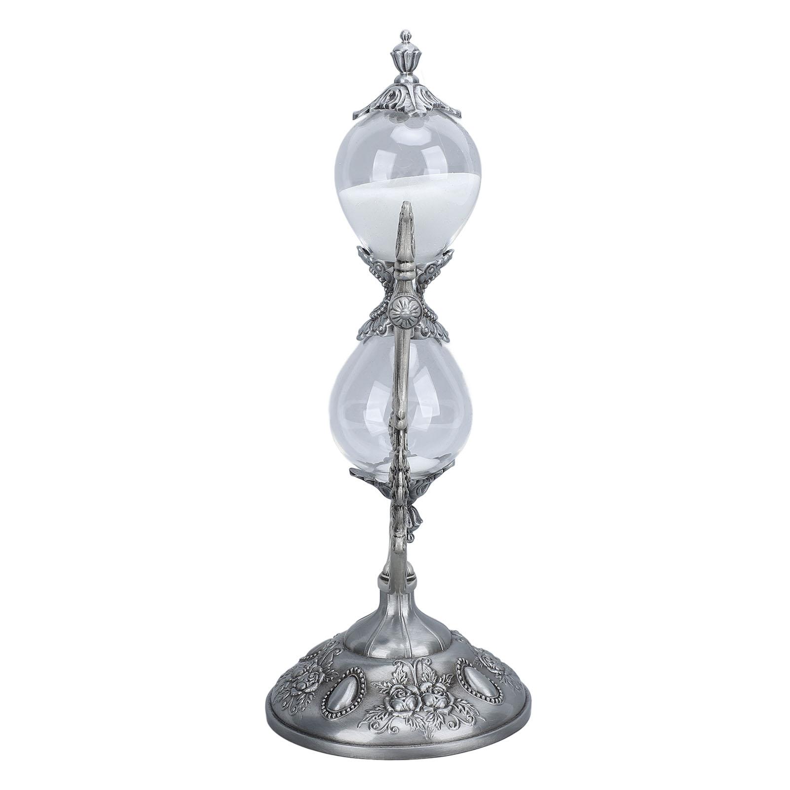 Zandloper met Standaard Vintage 15 Min Gravure in Reliëf Gouden Zandloper Timer voor Plankdecoratie