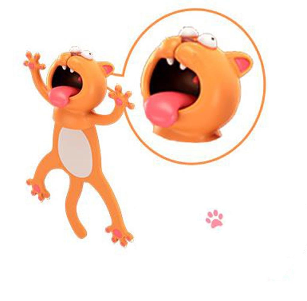 3D Stereo Cartoon Marker Animal Bookmarks Original Cute Cat PVC Material Funny Student School Stationery Children Gift Bookmark