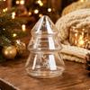 Container Heat Resistant Christmas Tree Shaped Glass Storage Jar Multipurpose