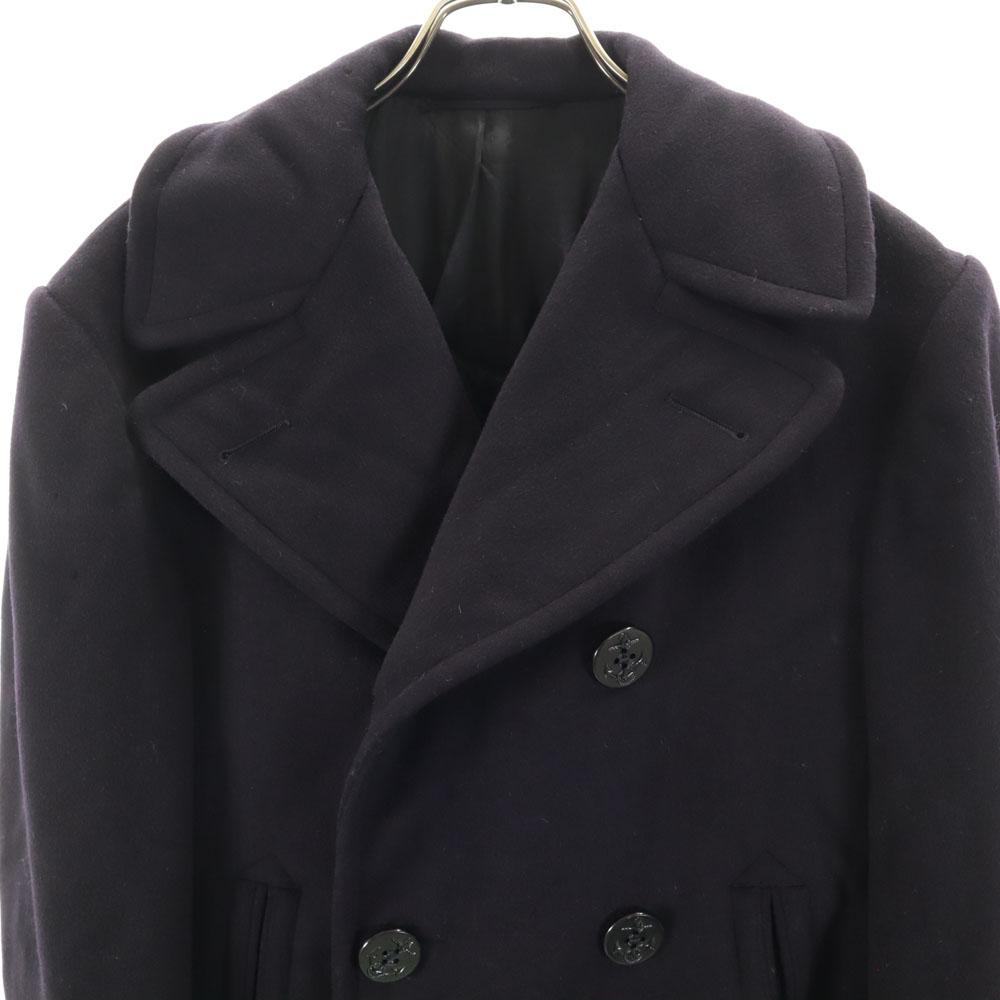US NAVY 60s Wool DSA Vintage Pea Coat 34R Navy Men's Used