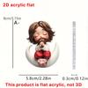 Cartoon cute child prayer 2D acrylic flat pendant ornament Easter Halloween Christmas pendant