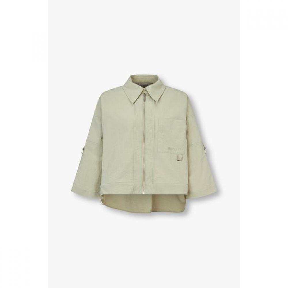 

Vov Drawstring Hem Zip Up Jumper 7155220002 light khaki/S