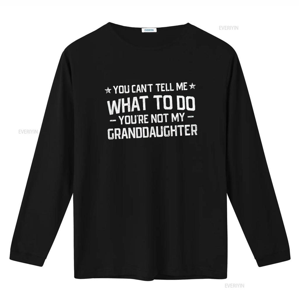 Mens Grandpa T Shirt You Cant Tell Me What To Do Aren My Grand Daughter Granddaughter Papa Black Medium vintage Washed