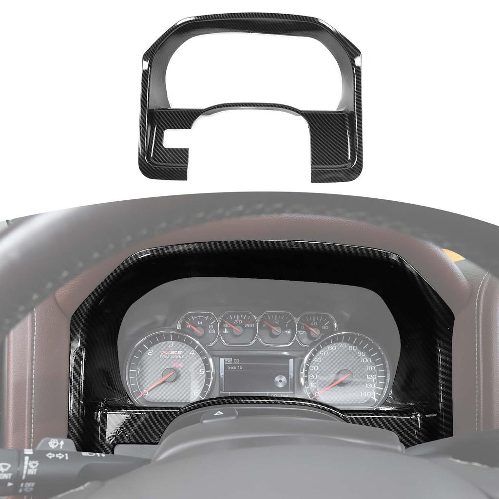 Red Dashboard Instrument Cluster Trim Cover For 2014–2017 Truck Interior Enhancement