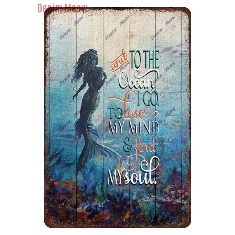 Vintage Sea Turtle Decor, Sea Snail, Metal Tin Sign, Nautical Beach Ocean Theme, Retro Seaside Underwater Summer Plates, WY283