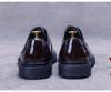 Genuine Leather Lace-Up Derby Shoes for Men - Formal Bright Leather Footwear