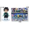 6pcs Anime Demon Slayer Figure Nezuko Tanjirou Zenitsu Inosuke Kyoujurou Giyuu Kawaii Qposket Figural PVC Model Toy Collect