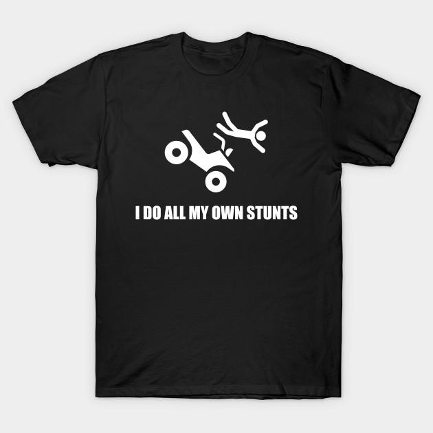 

Мужская черная футболка с принтом I Do All My Own Atv Stunts Печать на трансферной бумаге без вырезания Хлопковая футболка XL чёрный