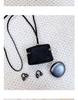 2025 Stylish Cowhide Mini Purse: Neck Hanging Lipstick, Earphone, Coin Holder