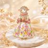 Enamel Court Sheep Brooch Floral Animal Lapel Pin Elegant Lamb Brooch Pin  Women