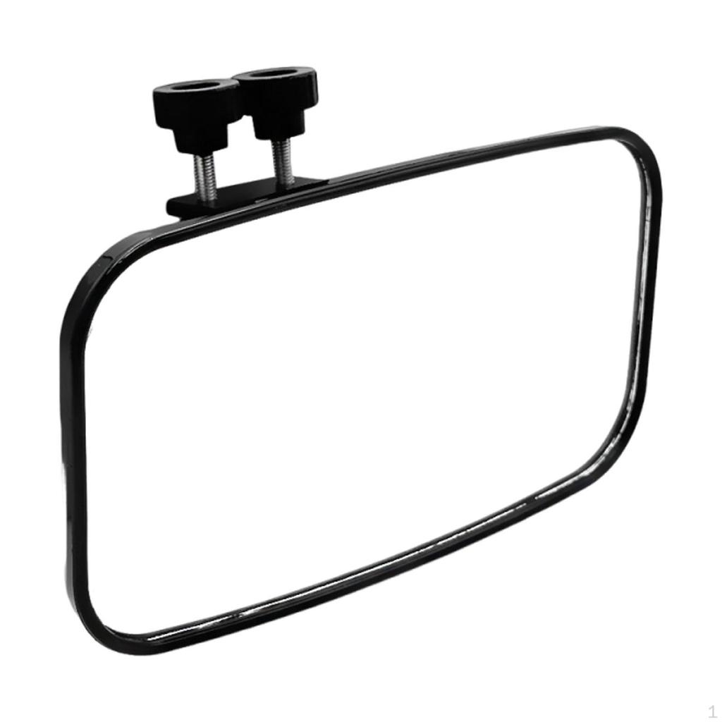 Clamp On Boat Mirror Marine Adjustable Replacement Easy To Install Large Clear Vision with