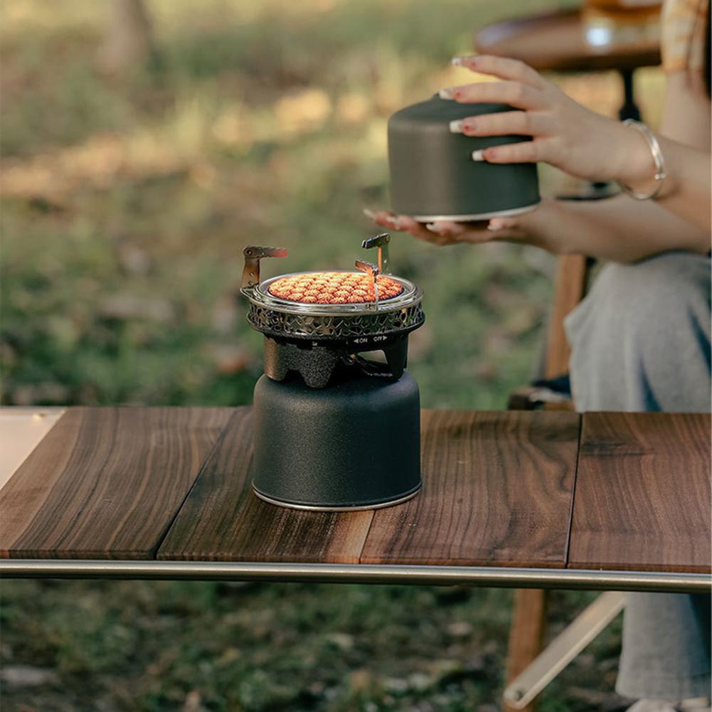 Retro Gas Canister Protective Cover Gas Cylinder Tank Cover Bag One-Piece for Outdoor Hiking Backpacking Equipment