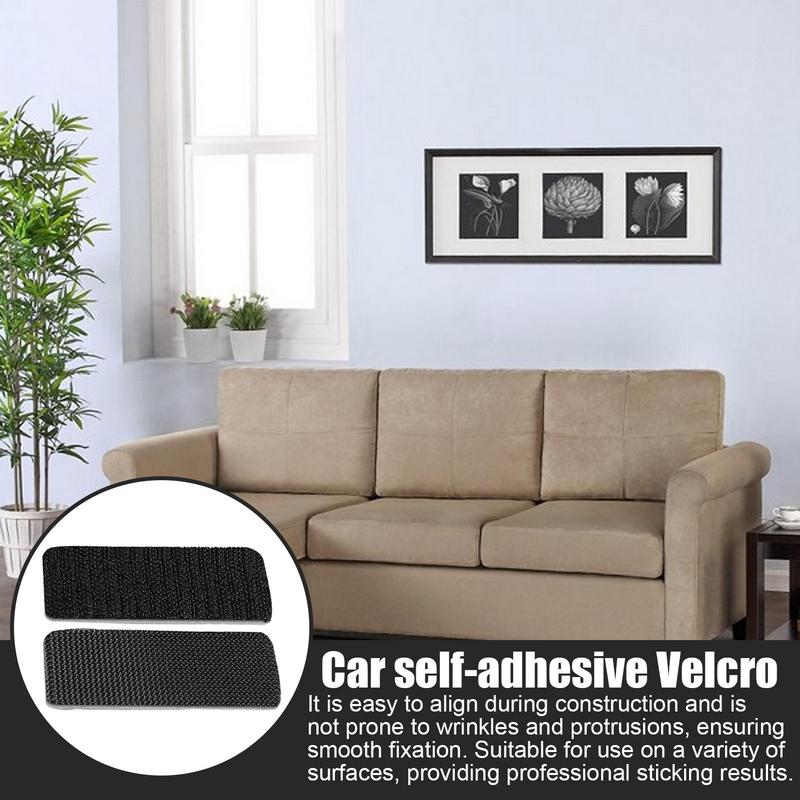 Strisce Velcro Grippanti Tappetini Auto Adesivi Fissaggi Adesivi Nastro per Tappeti Gripper Adesivo Riutilizzabile per Casa Divano