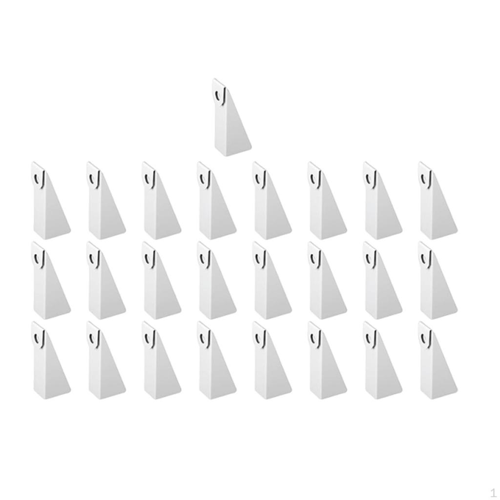 25 Pieces Aluminum Gutter Wedges Easy Installation Portable Efficient Adjustable Hanger for