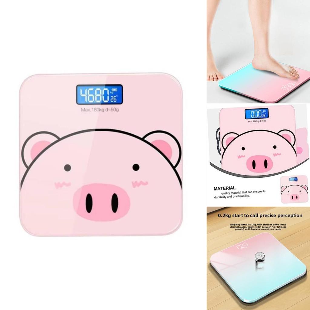 Electronic Weighing Scale With Steel Glass Surface For Adults And Fitness