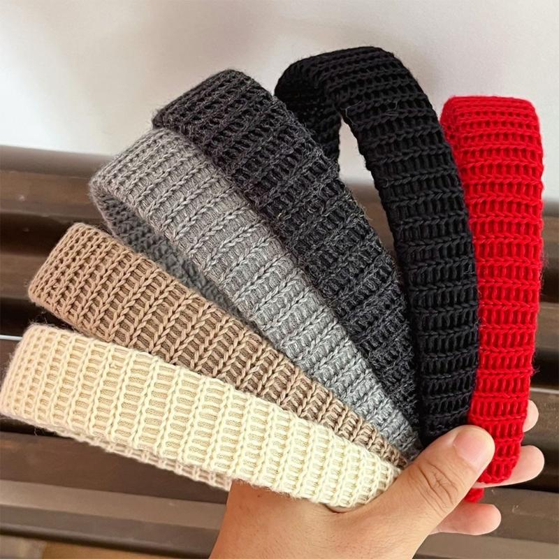 Knitted Embellished Hairband With Comfortable Headbands Secure Grip Design Comfortable Hairpiece for Women