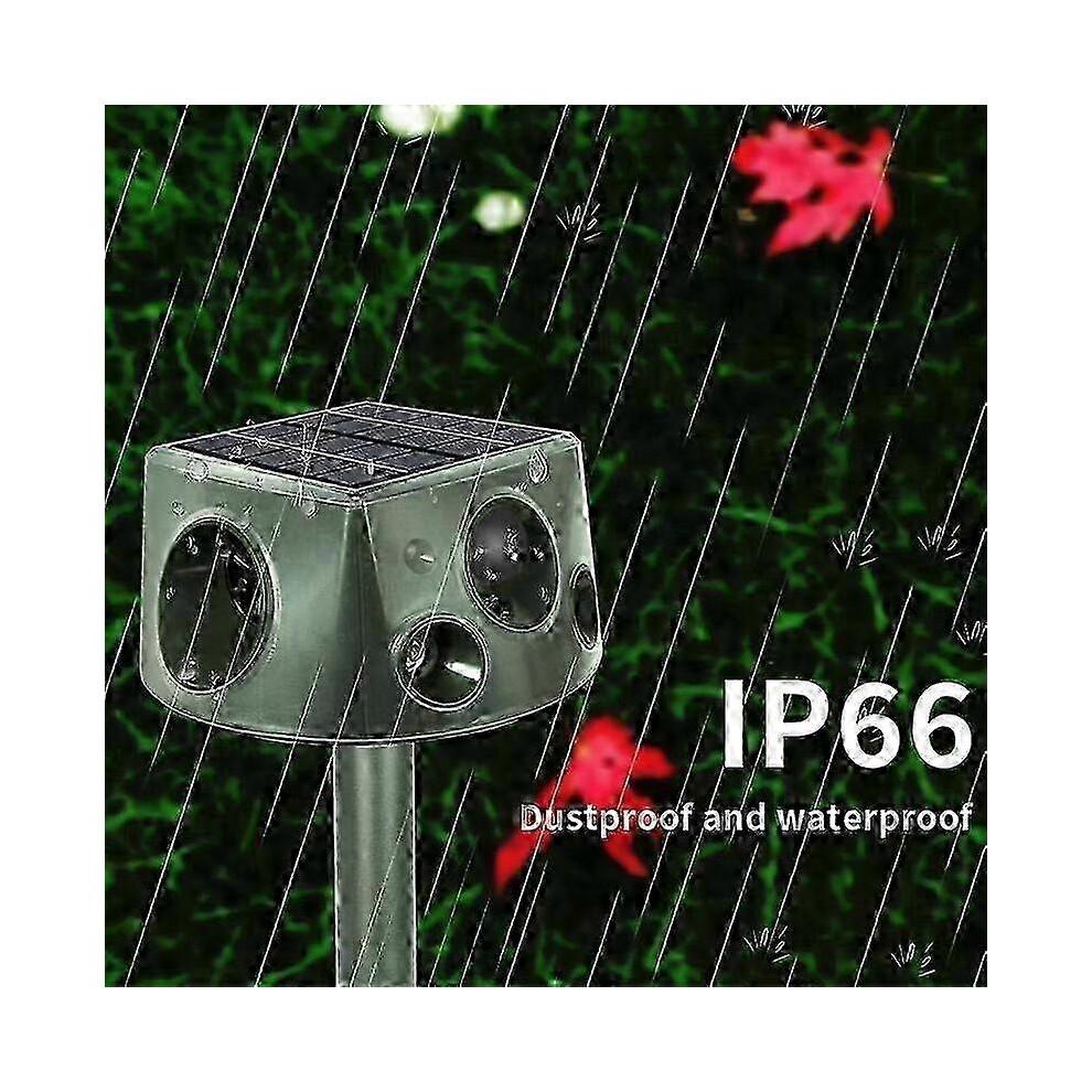SK031 Four-Sided Solar Animal Repeller Bird Repeller Ultrasonic Rat Repeller hwy
