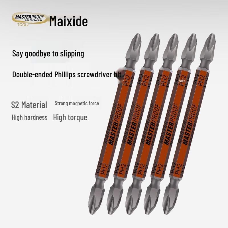 

MASTERPROOF Magnetic Cross Screwdriver Bit Set CN plug (adapter included)