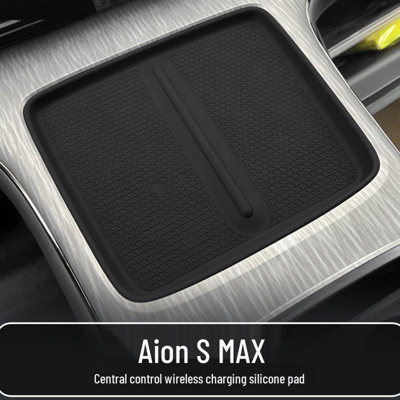 Aion S MAX Wireless Charging Silicone Pad for Center Console - Non-Slip Car Interior Accessory.