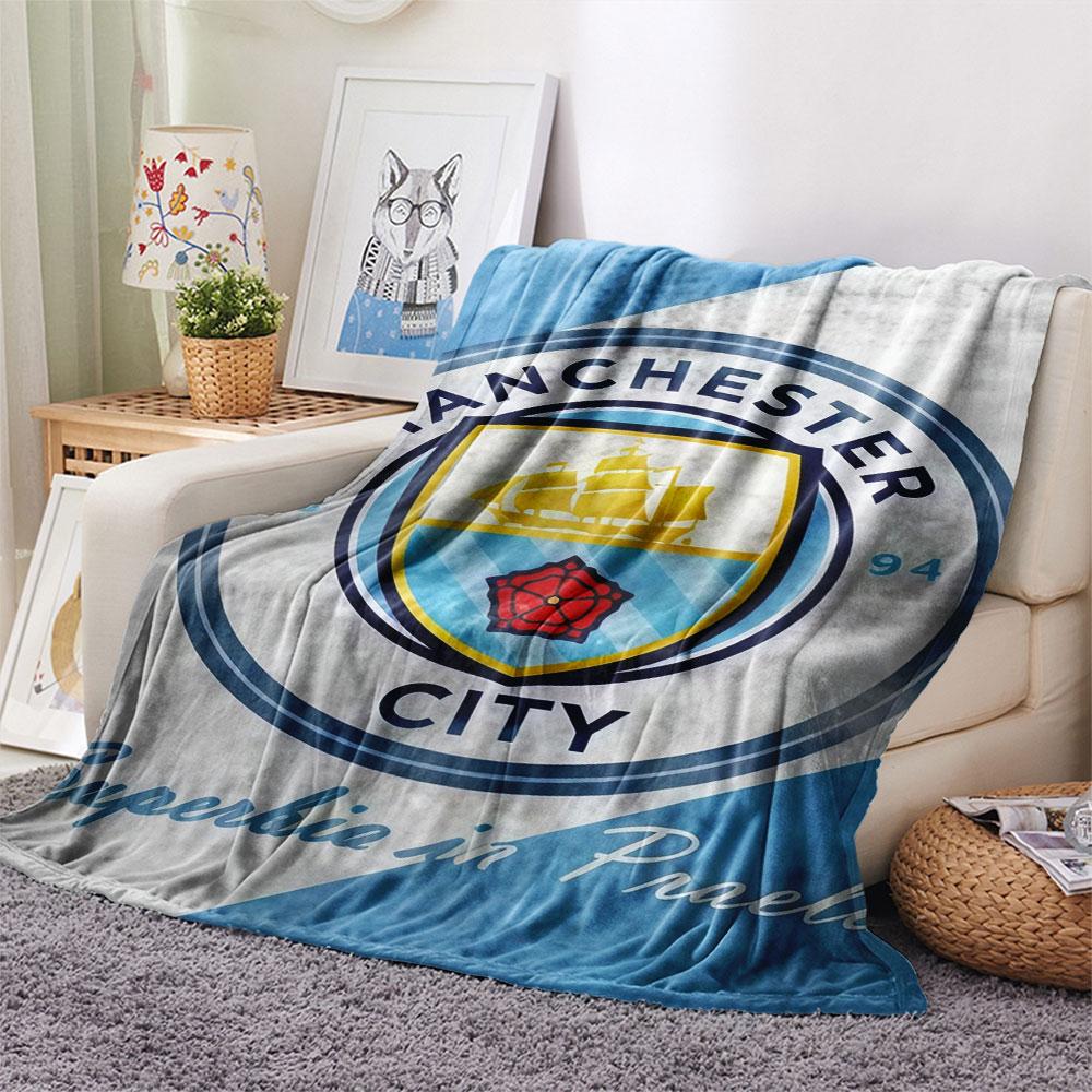 Coole MCFC Drucke Decke, Hohe Qualität, Bequem für Alle Jahreszeiten, Heimdekoration, Wärme und Komfort