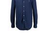 Polo Ralph Lauren Ss22 Solid Color Logo Embroidered Polo Collar Single-Breasted Long Sleeve Shirt Men Shirts Deep-Blue 710865356-003