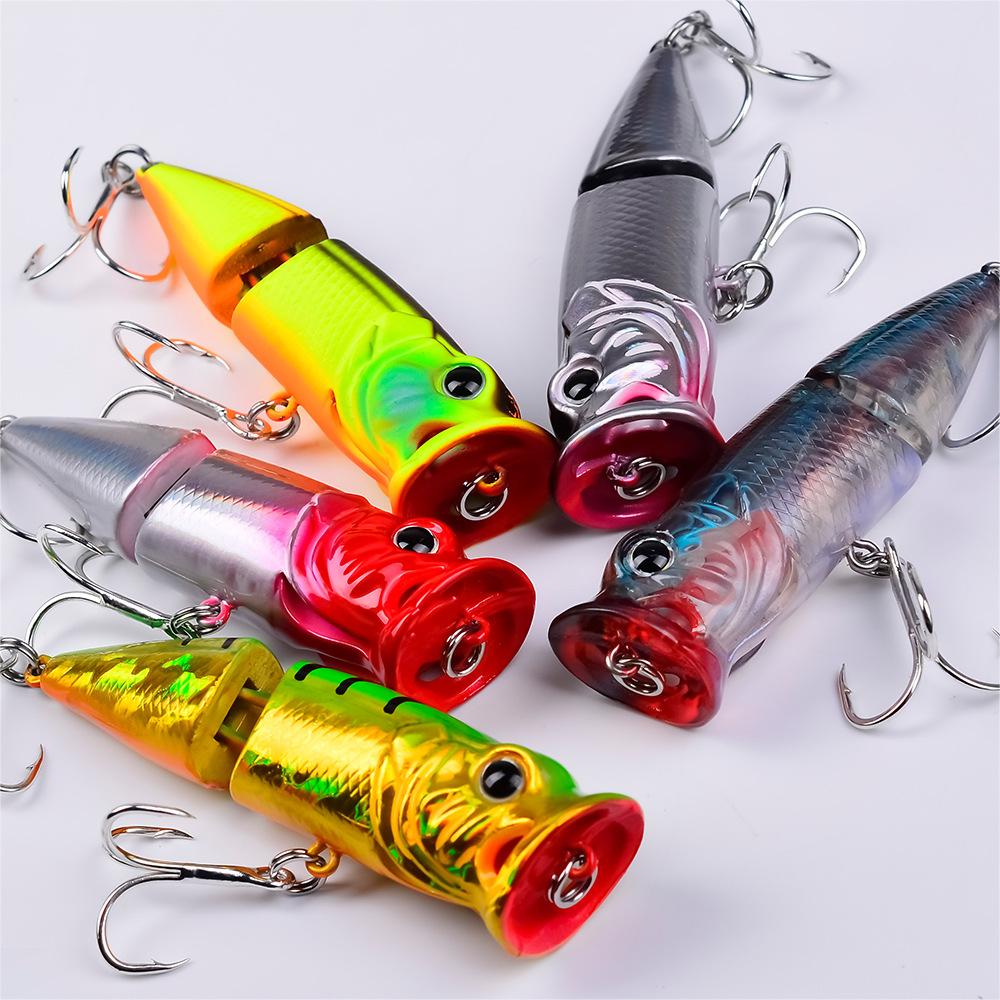 Floating Water Wave Climbing Road Subbait 7.3cm 11.5g Simulated Fish Bait Big Mouth Water System Poppa Bait Hard Bait