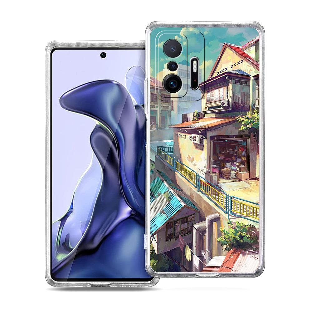 

Чехол для телефона с аниме-пейзажем для Xiaomi 14 13 12 Lite Mi 11 Ultra 11X 13T 12T 11T Для Poco X5 X4 X3 NFC F5 F4 M4 Pro 5G Чехол Xiaomi 14