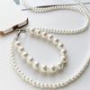 Pvc Pearl Chain Phone Lanyard With Detachable Strap For Women And Men