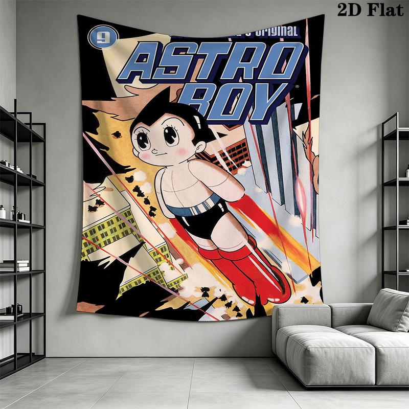 Astro Boy print Pattern Home Decor Tapestry, Wall Hanging, Decorative RV Wall Cloth.XGT0914398