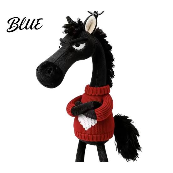Soft Horse Pendant Keychain Plush Cute Cartoon in Sweater Mini