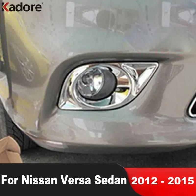 

Для Nissan Versa 2012 2013 2014 2015 Седан 1.6SL Хромированные Накладки на Противотуманные Фары Передние Накладка на Противотуманку Аксессуары для Автомобиля