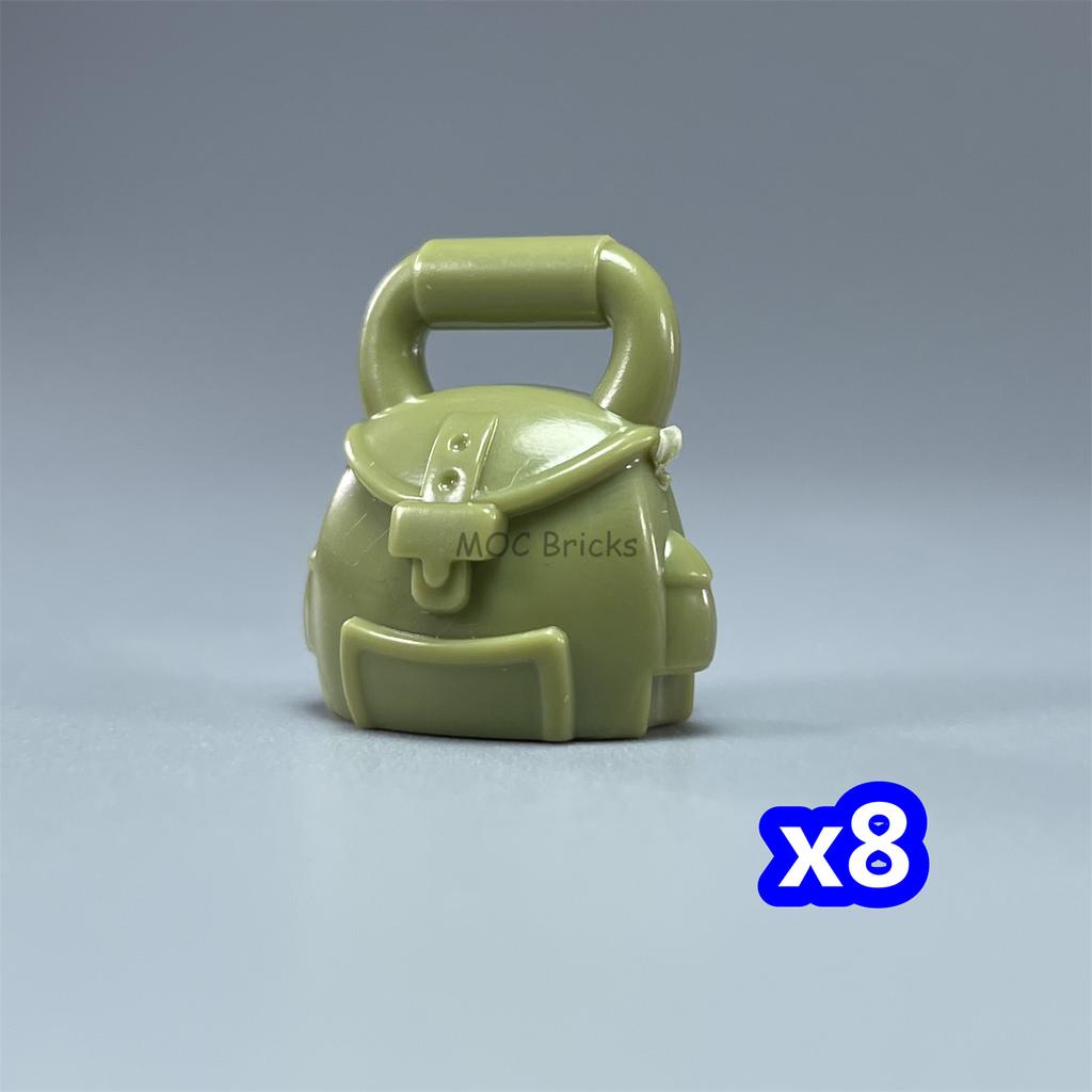 MOC Bricks Utensil Travelling Bag Luggage Handbag For 4cm Figure Mini Dolls Building Blocks Accessories Kids Toys Girl Gift