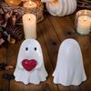 1 Cute and Soft Little Ghost Figurine Ornament, Healing-Style Desktop Decoration Resin Craft, Adds Fun Atmosphere To the Home, Suitable for Halloween 