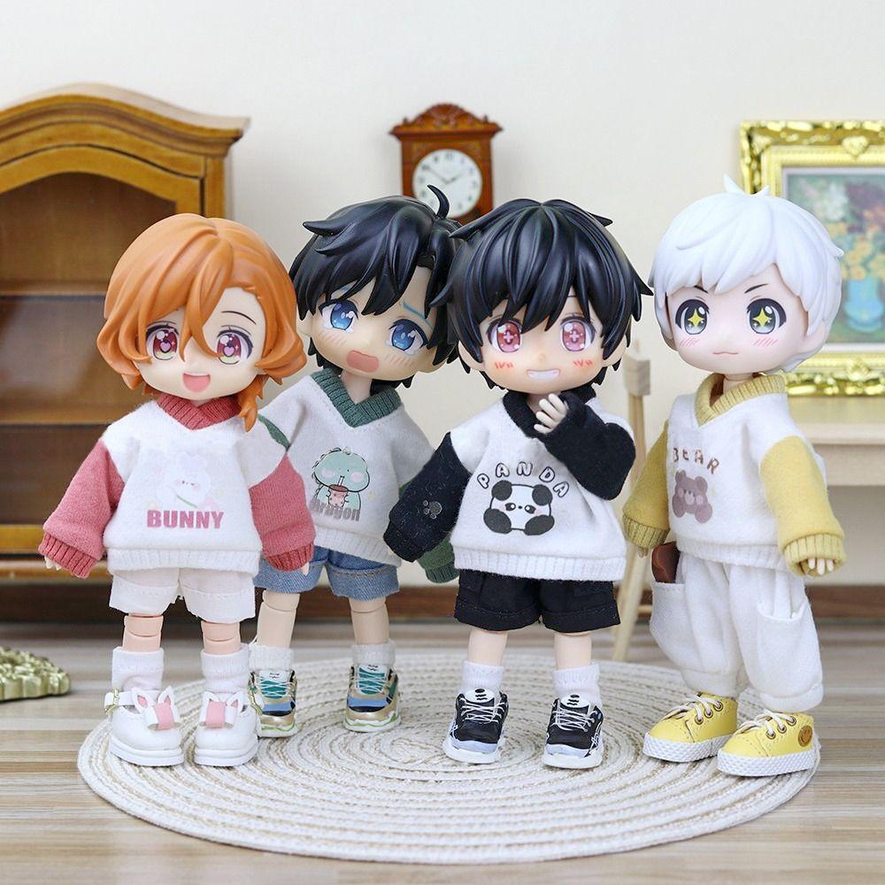 

1/12 куклы BJD, детские игрушки, толстовки, аксессуары, свитер ручной работы, топ, мини-одежда, толстовка для куклы