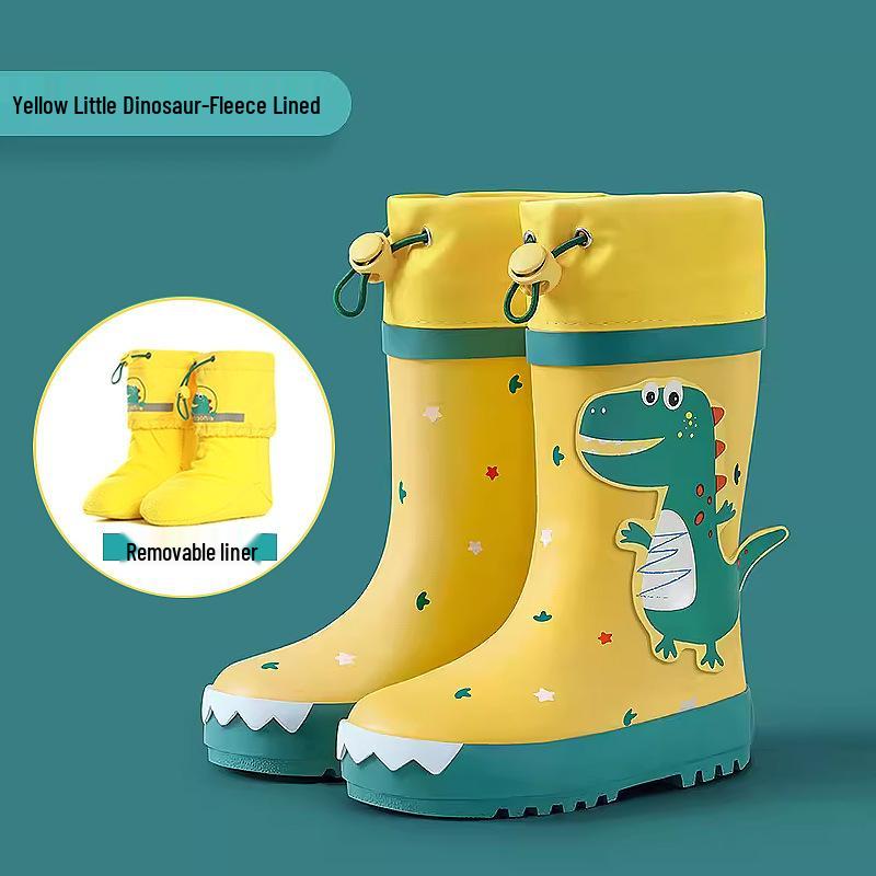 Kinder Wasserdichte Rutschfeste Regenstiefel für Jungen & Mädchen – Strapazierfähige Gummischuhe für Regentage.