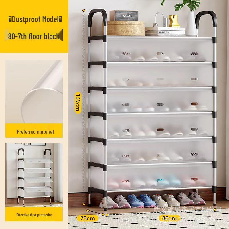 Slim Multi-Tier Shoe Rack for Entryway or Dorm