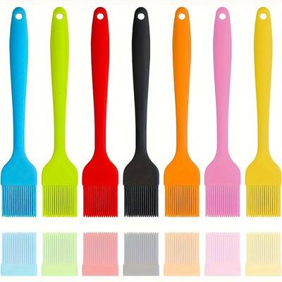 Silicone Pastry Brush - 7pcs Set, Heat-resistant Pastry Brush Set, Suitable for Baking, Barbecue Grill Baking, Kitchen Cooking
