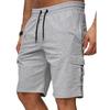 Men's Work Pants with Multiple Pockets Fitness Sports and Casual Five Quarter Pants, Plus Size Shorts
