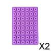 2x48 Cavity Mini Donut Silicone Mold Chocolate Biscuit Cake Purple