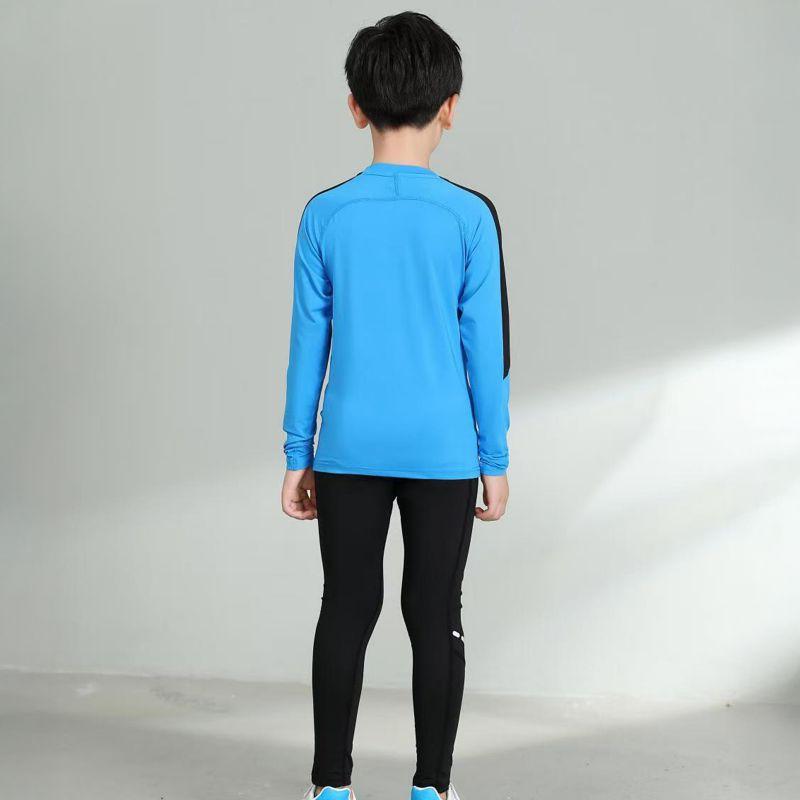 4-12 Years Kids Running Sweat-Wicking Quick-Dry Tights Set Fitness Suit