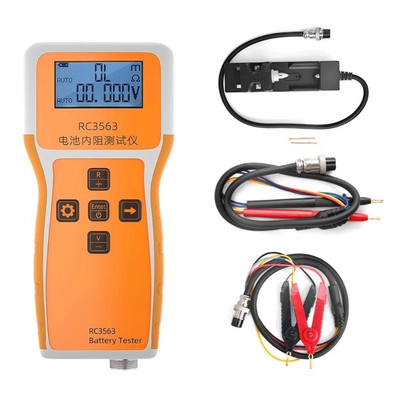 Handheld Battery Tester For Internal Resistance Voltage Measurement With High Precise 3 Digit Display And Portable Design