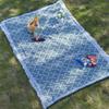 Outdoor Machine Washable Bohemian Blanket White Vintage Picnic Cloth Vintage Carpet Camping Solid Color Picnic