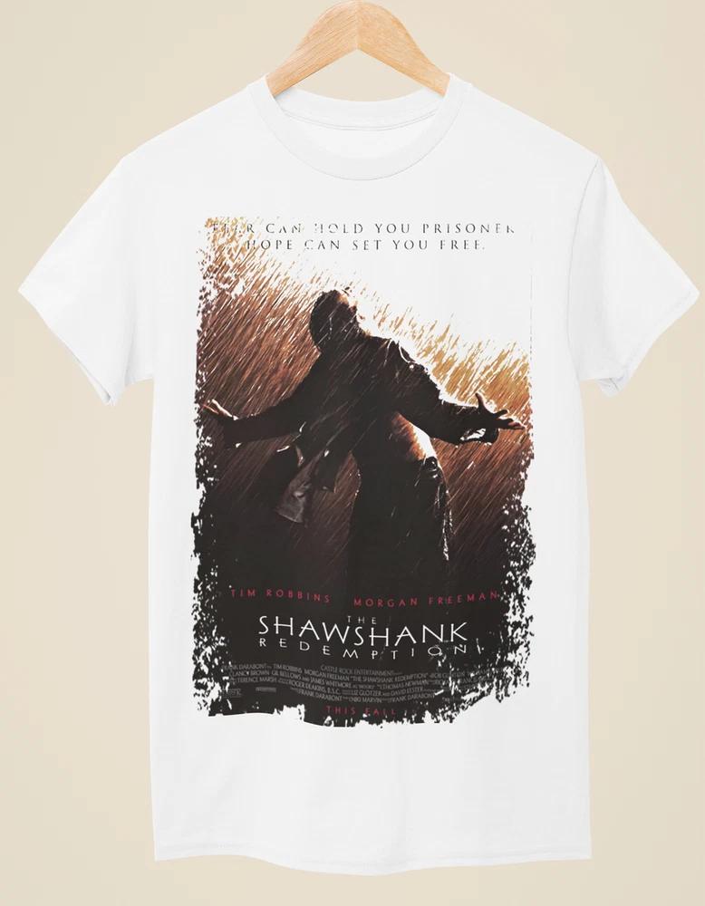 The Shawshank Redemption Movie Poster Inspired Unisex White TShirt S