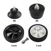 Air Compressor Casters Wheels For Air Pumps Oil-free Machines Air Compressors M8 Foot Pad 5 Inch Wheel Air Compressor Accessorie