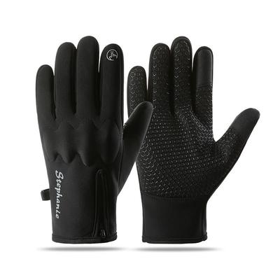 Warm Cycling Gloves Men's Velvet Sports Outdoor Motorcycle Touch Screen Mountaineering Protection Thickened Autumn and Winter Gloves