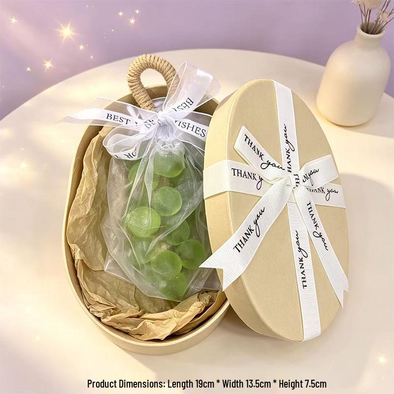 Handmade Crystal Grape Cluster Soap Gift Set - Transparent Simulation Grape Soap